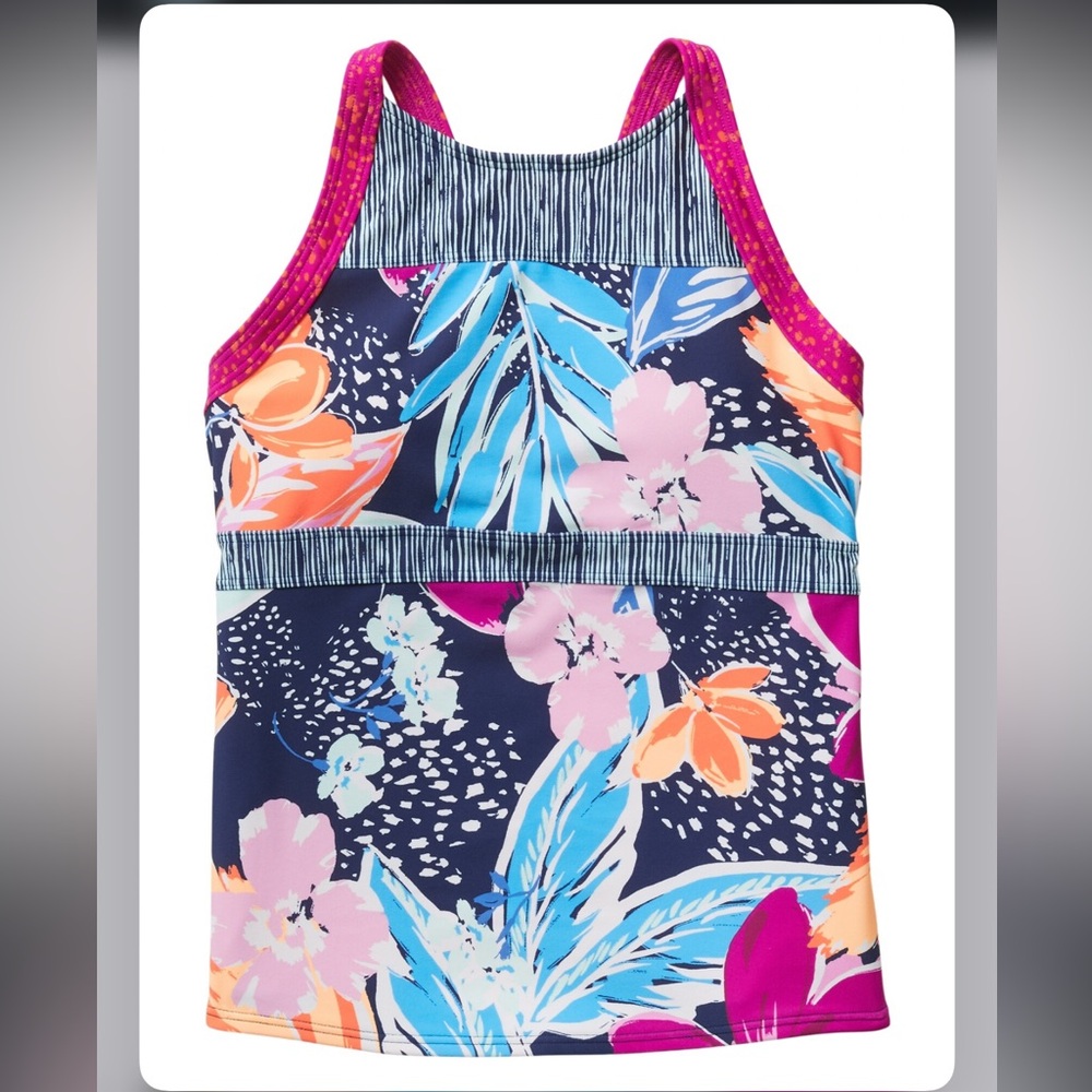 Athleta Girl Paradise Splash Tankini Set - Size L/12